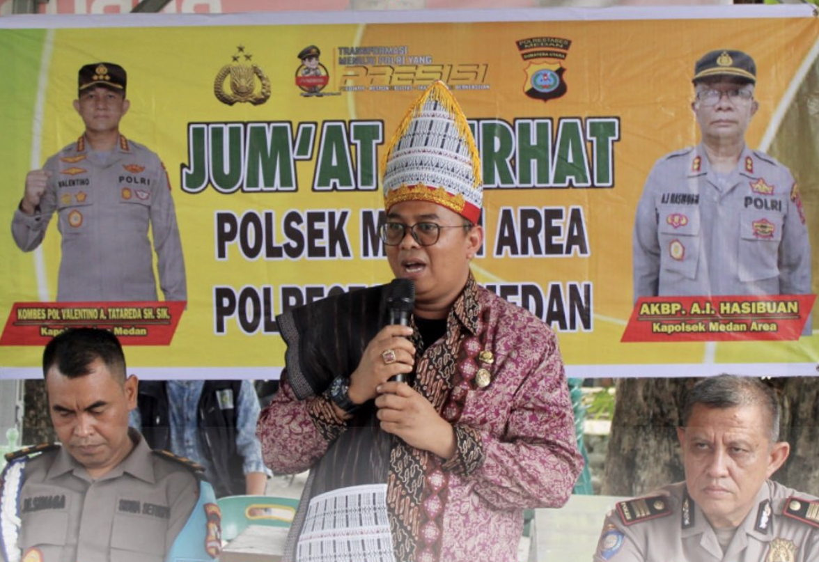 Camat Medan Area Muhammad Ilfan, SE Dukung Jum'at Curhat : Kolaborasi Wujudkan Medan Maju dan Kondusif